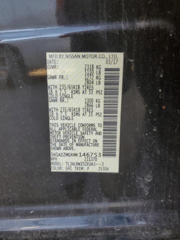 2017 NISSAN MURANO S - 5N1AZ2MGXHN146753