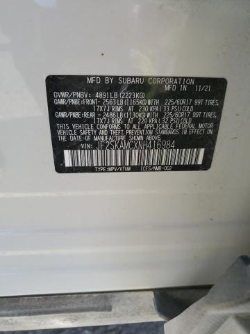 2022 SUBARU FORESTER W - JF2SKAMCXNH416984