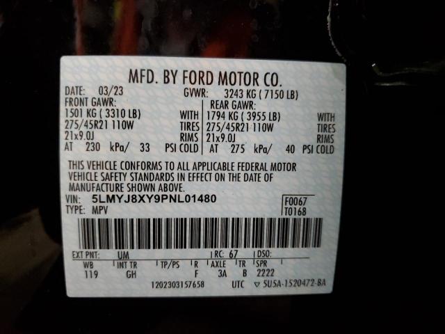 2023 LINCOLN AVIATOR GR 5LMYJ8XY9PNL01480