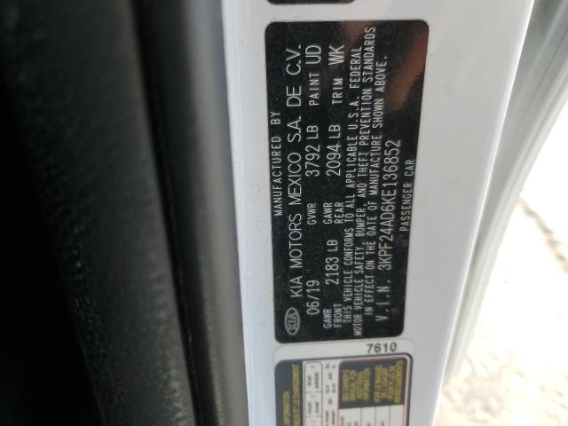 VIN 3KPF24AD6KE136852 2019 KIA FORTE no.13