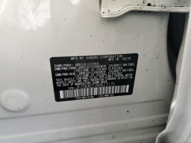 2019 SUBARU FORESTER JF2SKACC7KH511175