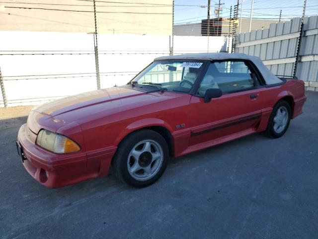 FORD MUSTANG GT 1991 red converti gas 1FACP45E1MF103845 photo #1