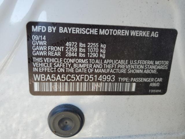 VIN WBA5A5C5XFD514993 2015 BMW 5 SERIES no.13