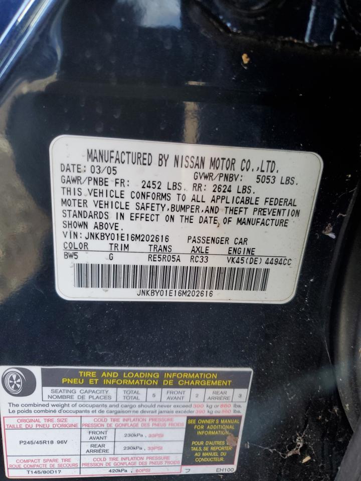 Lot #2993635508 2006 INFINITI M45 BASE