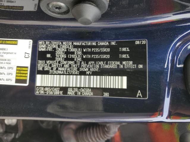 2020 LEXUS RX 350 - 2T2HZMAA1LC179582