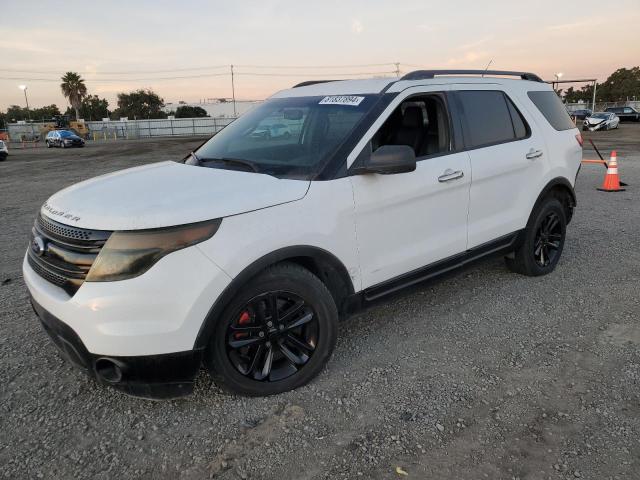 FORD EXPLORER P 2015 white 4dr spor gas 1FM5K8AR7FGB75496 photo #1