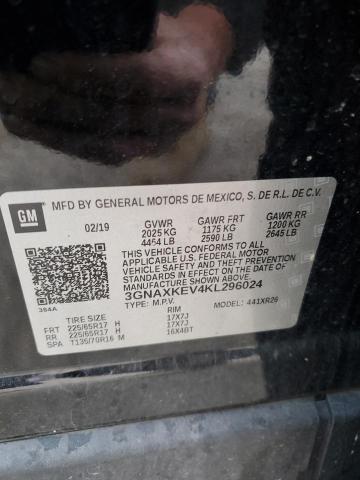 2019 CHEVROLET UK 3GNAXKEV4KL296024
