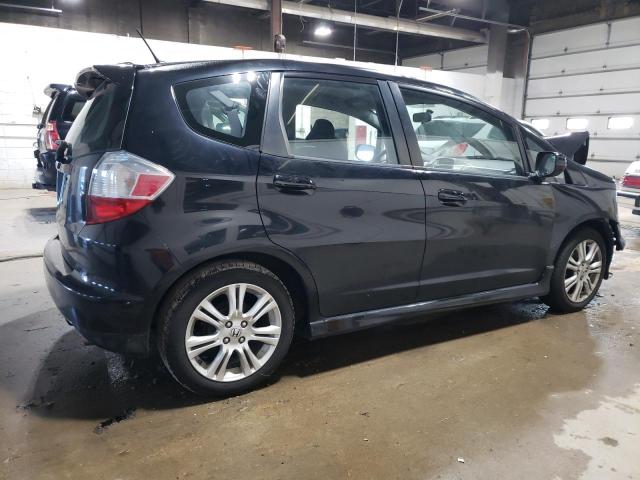 HONDA FIT SPORT 2010 black  gas JHMGE8H40AS021571 photo #4