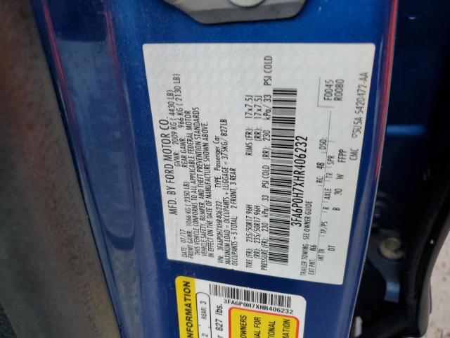 2017 FORD FUSION SE - 3FA6P0H7XHR406232