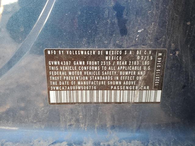 2015 VOLKSWAGEN GOLF SPORT - 3VWCA7AU8FM506716