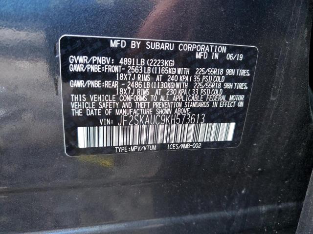2019 SUBARU FORESTER L - JF2SKAUC9KH573613