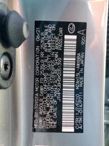 VIN JTHP9JBH5M2051399 2021 LEXUS UX 250H no.12