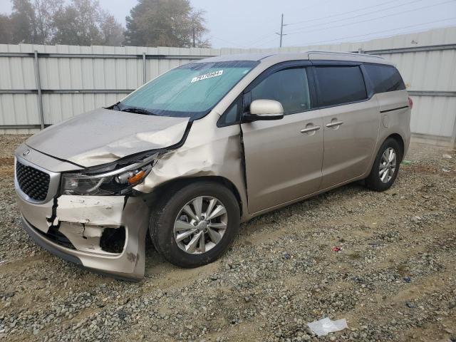 KIA SEDONA LX 2016 tan  gas KNDMB5C19G6130198 photo #1