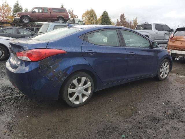 HYUNDAI ELANTRA GL 2013 blue sedan 4d gas KMHDH4AEXDU705359 photo #4