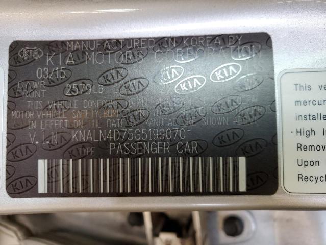 2016 KIA CADENZA LU KNALN4D75G5199070