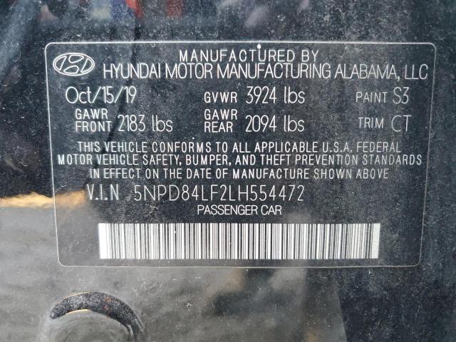 2020 HYUNDAI ELANTRA SE - 5NPD84LF2LH554472