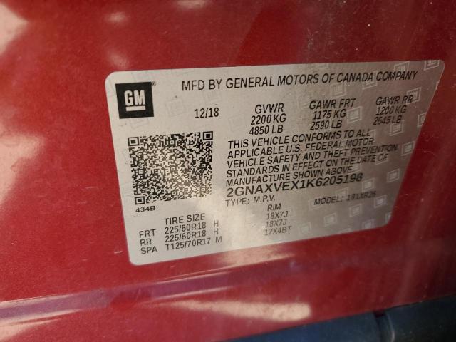2019 CHEVROLET EQUINOX LT - 2GNAXVEX1K6205198
