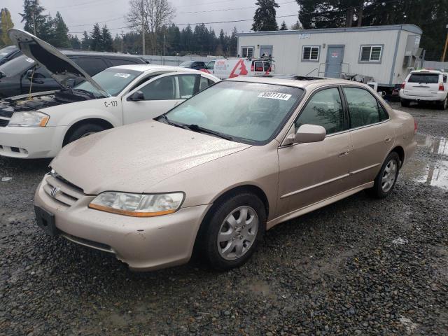 HONDA ACCORD EX 2002 gold  gas 1HGCG66802A107377 photo #1