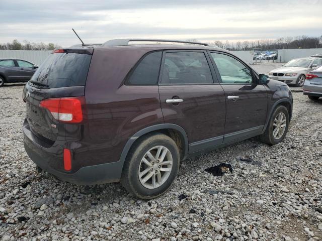 KIA SORENTO LX 2015 burgundy 4dr spor gas 5XYKT4A73FG592449 photo #4