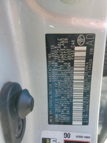 2015 TOYOTA COROLLA L - 2T1BURHE2FC400903