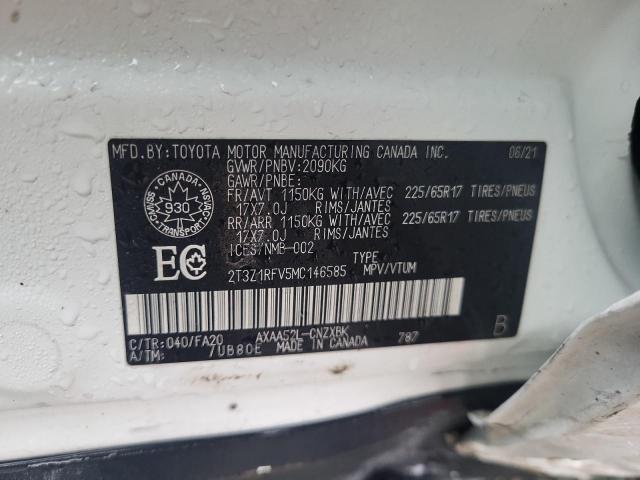2021 TOYOTA RAV4 LE - 2T3Z1RFV5MC146585