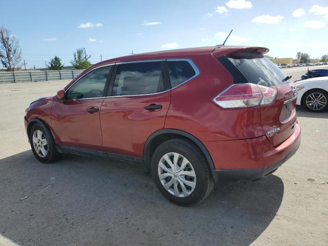 NISSAN ROGUE S 2016 red 4dr spor gas 5N1AT2MT2GC811332 photo #3