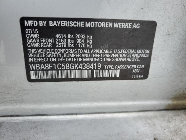 2016 BMW 328 D XDRI - WBA8F1C58GK438419