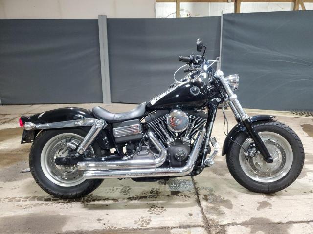 HARLEY-DAVIDSON FXDF DYNA 2012 black road/str gas 1HD1GYM15CC305870 photo #1