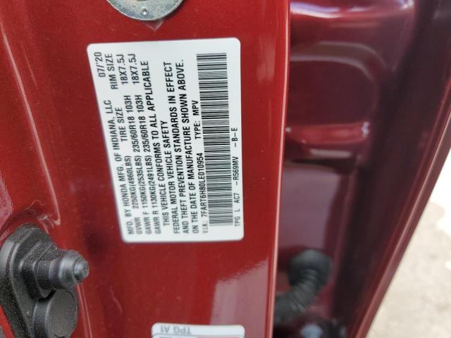 2020 HONDA CR-V EXL - 7FART6H80LE010954