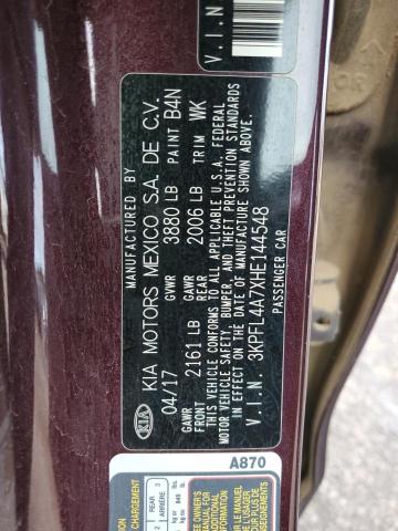 2017 KIA FORTE LX - 3KPFL4A7XHE144548