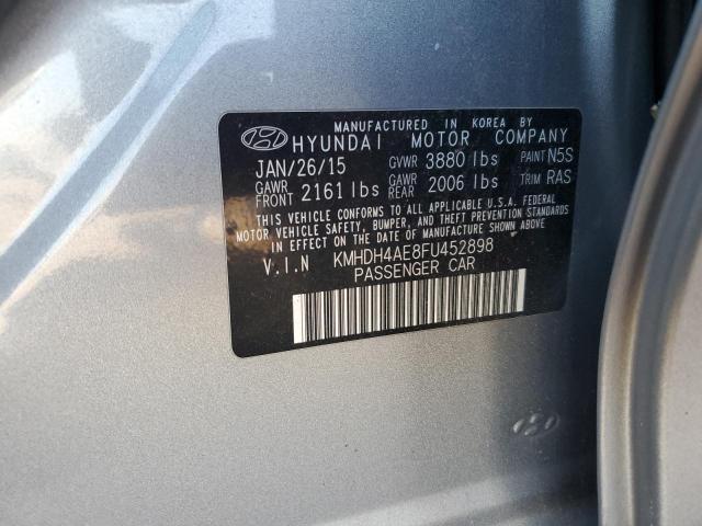 2015 HYUNDAI ELANTRA SE - KMHDH4AE8FU452898