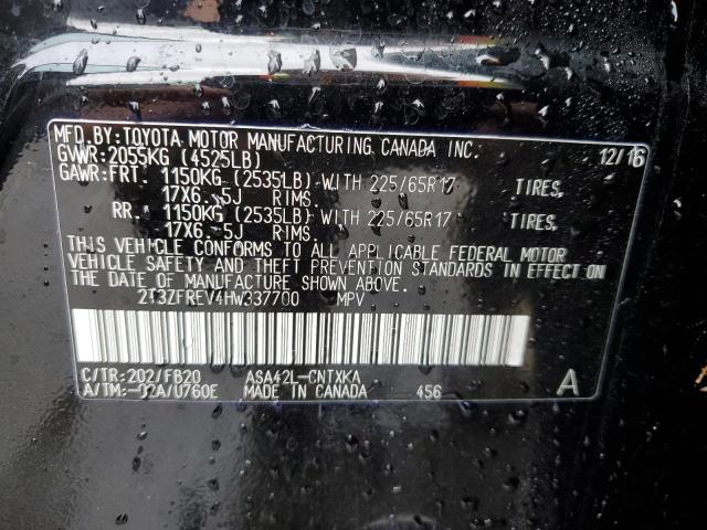 2017 TOYOTA RAV4 LE - 2T3ZFREV4HW337700