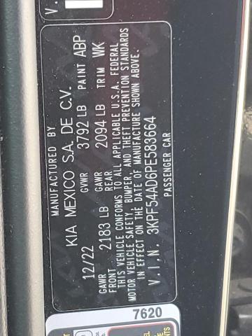 2023 KIA FORTE GT L 3KPF54AD6PE583664