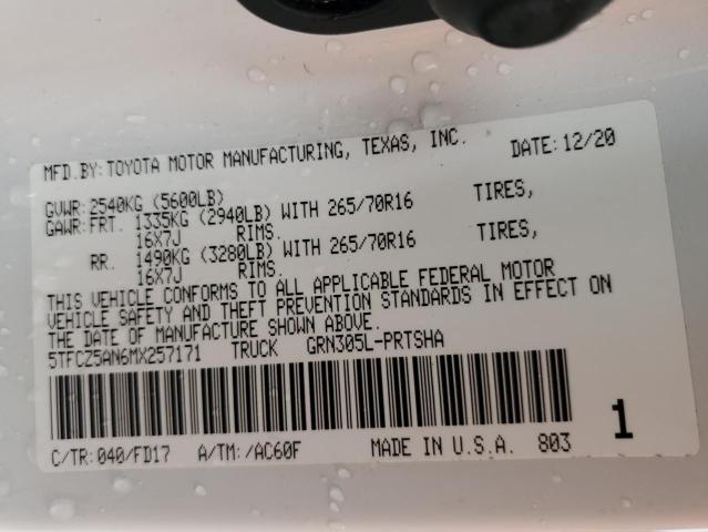 2021 TOYOTA TACOMA DOU - 5TFCZ5AN6MX257171