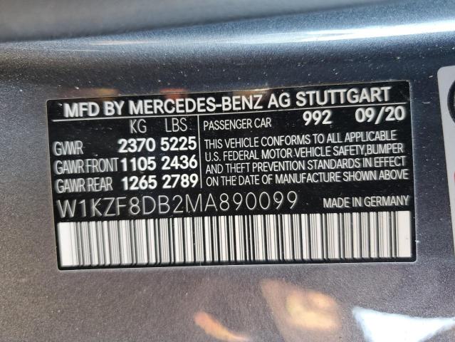 VIN W1KZF8DB2MA890099 2021 MERCEDES-BENZ E-CLASS no.12