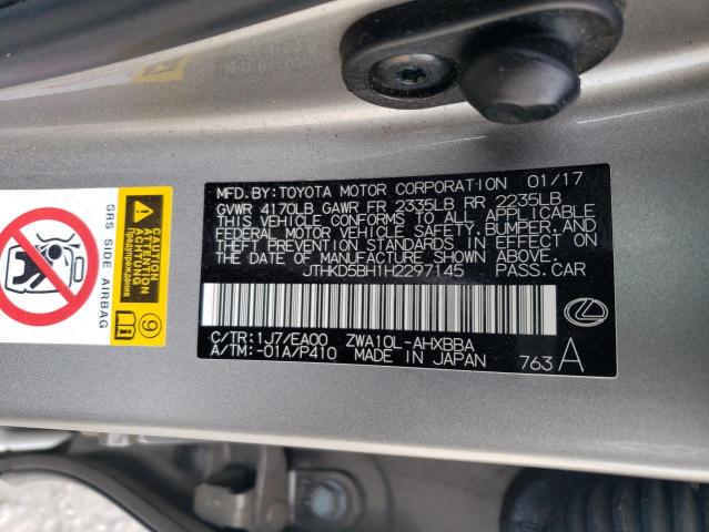 2017 LEXUS CT 200 JTHKD5BH1H2297145