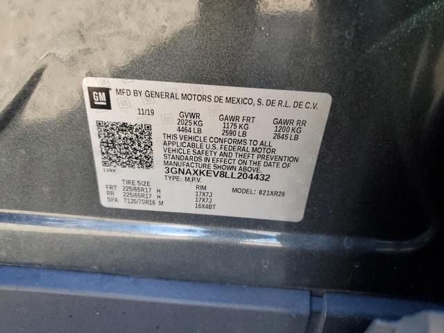 2020 CHEVROLET EQUINOX LT - 3GNAXKEV8LL204432