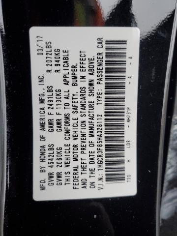 VIN 1HGCR3F85HA028112 2017 HONDA ACCORD no.12