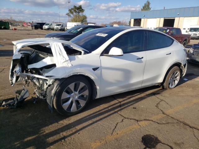 TESLA MODEL Y 2022 white  electric 7SAYGDEE1NF481320 photo #1