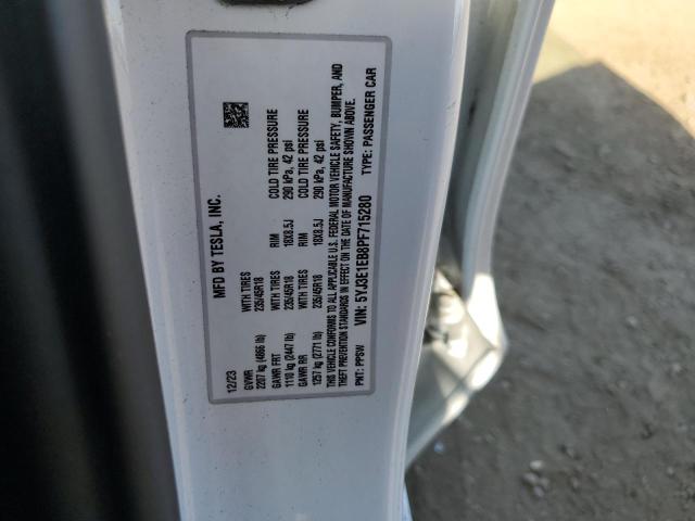 VIN 5YJ3E1EB8PF715280 2023 TESLA MODEL 3 no.13