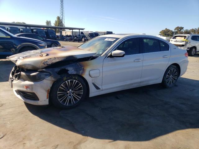 BMW 530E 2018 white  hybrid engine WBAJA9C55JB250561 photo #1