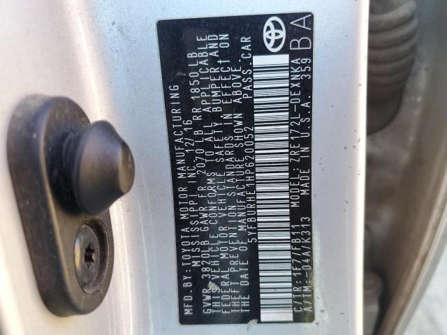 2017 TOYOTA COROLLA L - 5YFBURHE1HP620052
