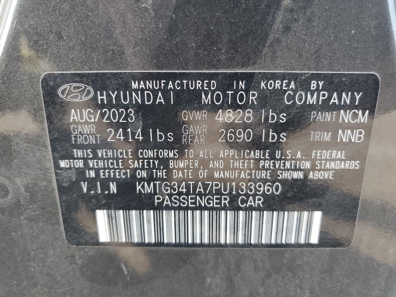 Lot #3023388235 2023 GENESIS G70 BASE