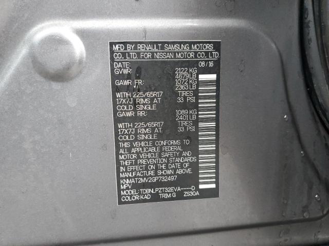 2016 NISSAN ROGUE S - KNMAT2MV2GP732497