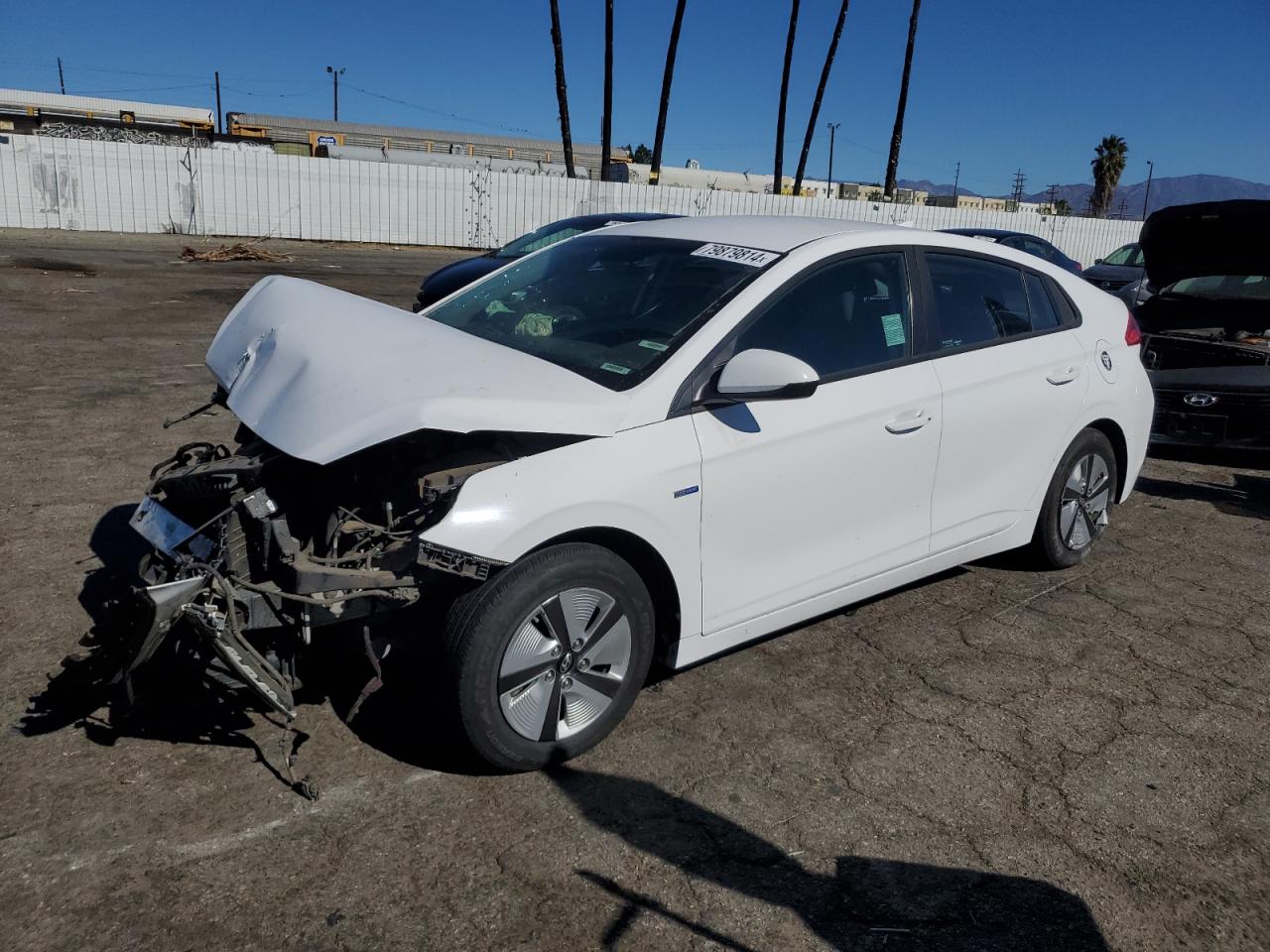 Lot #2976956572 2017 HYUNDAI IONIQ BLUE