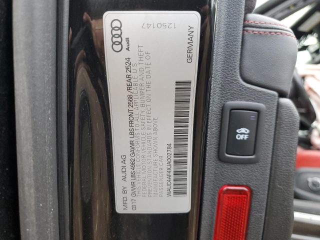 2018 AUDI S4 PRESTIG WAUC4AF4XJA002784