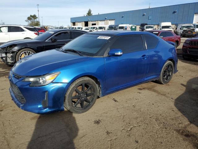 TOYOTA SCION TC 2014 blue hatchbac gas JTKJF5C73E3079574 photo #1