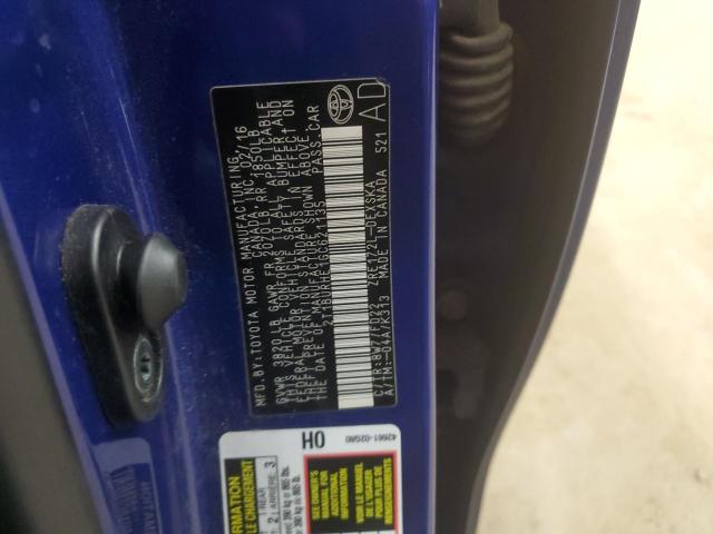 2T1BURHE1GC621135 2016 TOYOTA COROLLA
