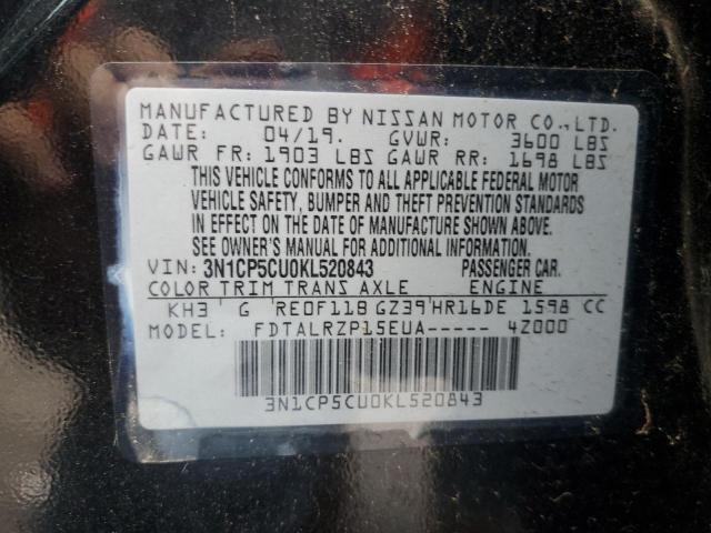2019 NISSAN KICKS S - 3N1CP5CU0KL520843