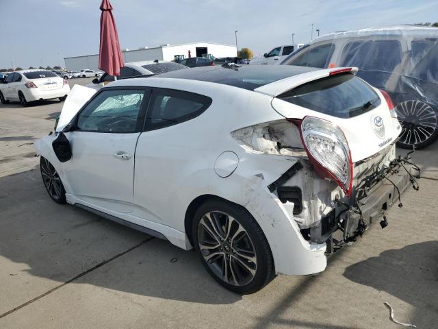 HYUNDAI VELOSTER T 2016 white  gas KMHTC6AE0GU296511 photo #3